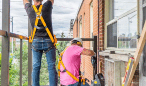 Why should you look for tiny rust spots on balcony railings as part of regular inspection?